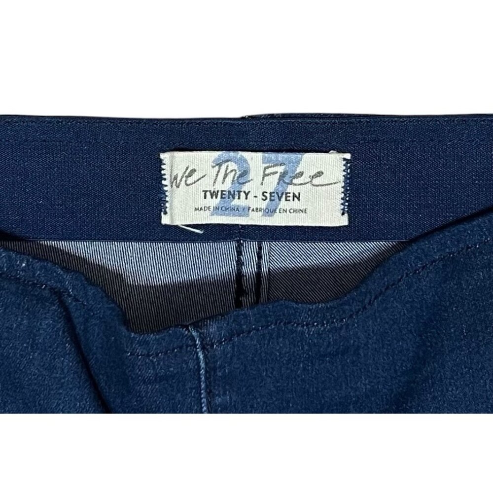 We The Free People Jeans Penny Pull On Flare Leg Size 27 Stretch Blue - Picture 5 of 12